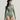 she is wearing long sleeve collar bustier bodysuits from busylife.com.au Australia. the colour is emerald green 